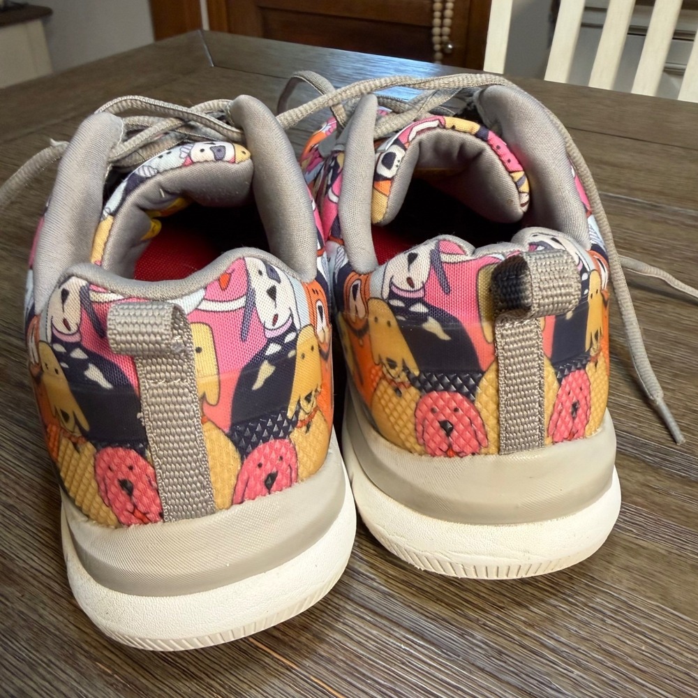 Skechers Work Women 9.5 Wide Dog Print Slip Resistant EH Sneakers 77248W GMLT - Picture 6 of 11